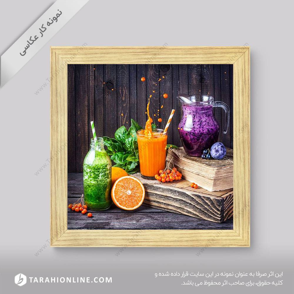 عکاسی از نوشیدنی ها - آب میوه طبیعی 1